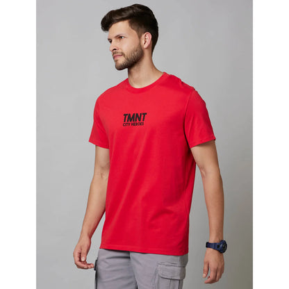 TMNT - Red Printed Cotton T-shirt