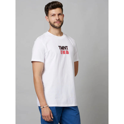 TMNT - White Printed Cotton T-shirt