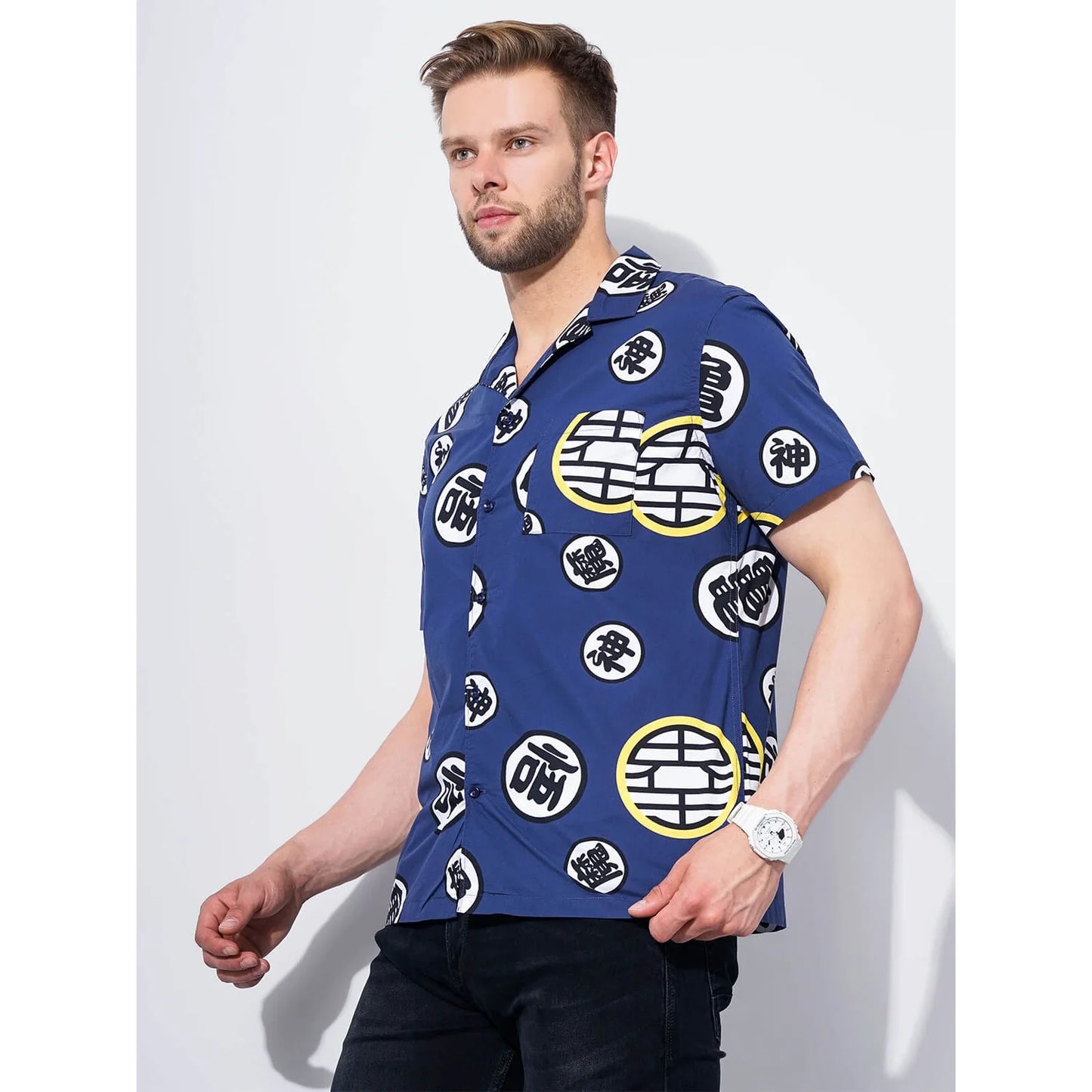 Dragon Ball Z - Navy Blue Printed Shirt