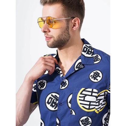 Dragon Ball Z - Navy Blue Printed Shirt