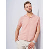 Celio* Checked Regular Fit Cotton-Linen-Blend Peach Shirt