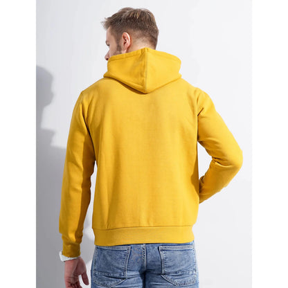 Yellow Printed Cotton Sweatshirt