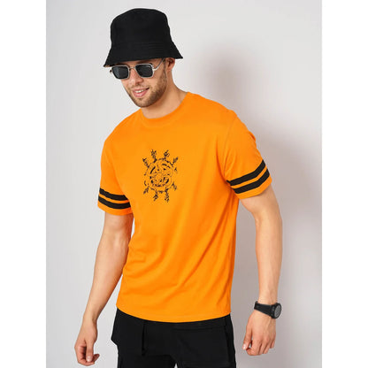 Naruto - Orange Printed Cotton T-shirt