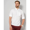 Celio* Solid Regular Fit Cotton White Shirt