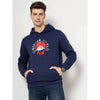 Celio* Graphics Regular Fit Cotton-Blend Navy Blue Sweatshirt