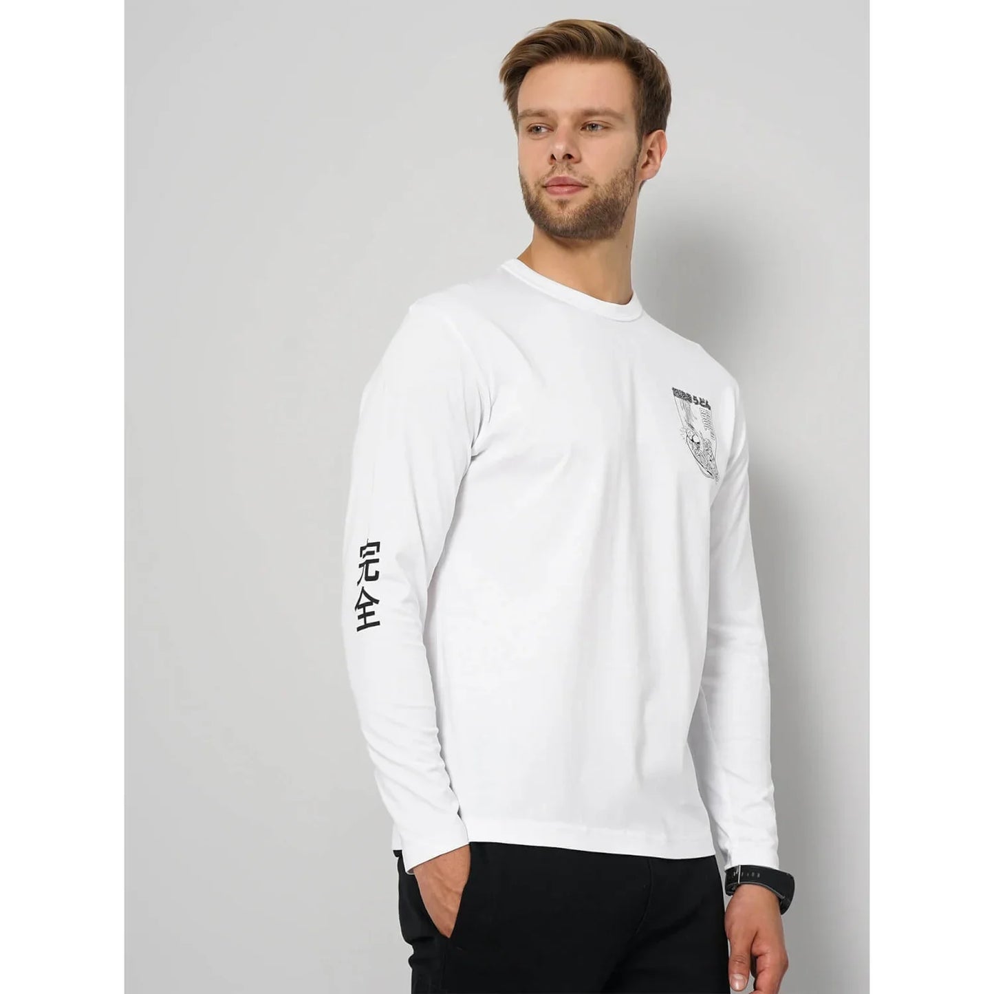 White Graphics Cotton T-Shirt