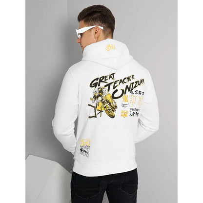 G.T.O. - Off White Printed Sweatshirt