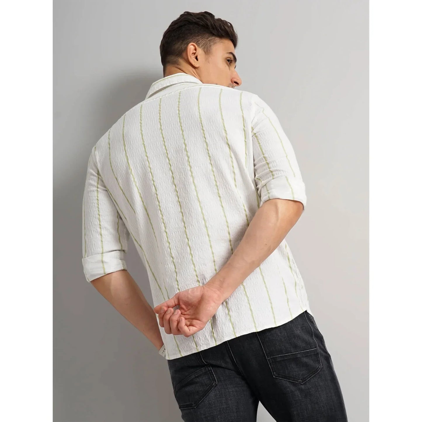 White Striped Cotton Shirt