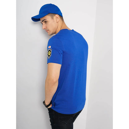 Blue Lock - Blue Printed Cotton T-shirt