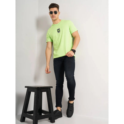 Blue Lock - Lime Green Printed Cotton T-shirt