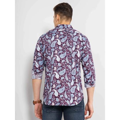 Cream Paisley Cotton Shirt