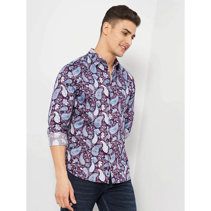 Cream Paisley Cotton Shirt