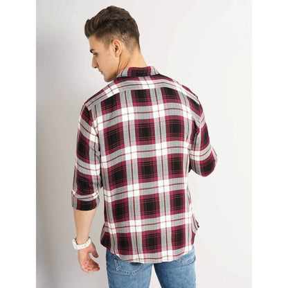 Cream Checks Viscose Shirt