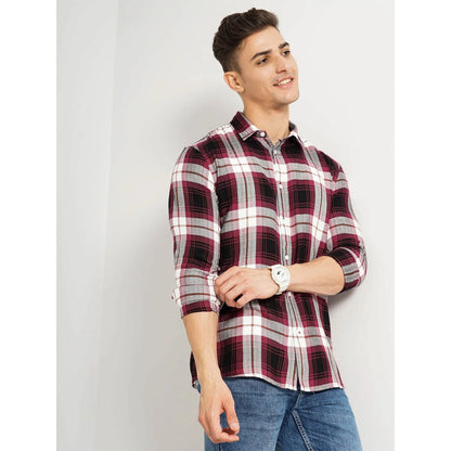 Cream Checks Viscose Shirt