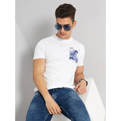 Blue Lock - White Printed Cotton T-shirt