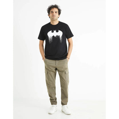 Batman - Black Printed Regular Fit Casual T-Shirt