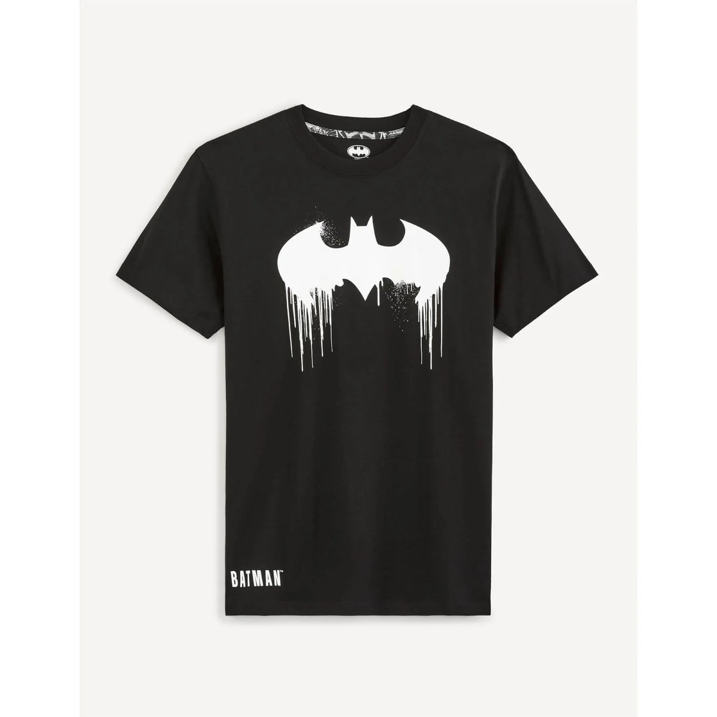 Batman - Black Printed Regular Fit Casual T-Shirt