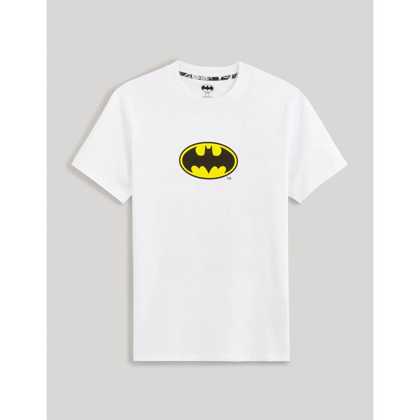 Batman - Optical White Printed Regular Fit Casual T-Shirt