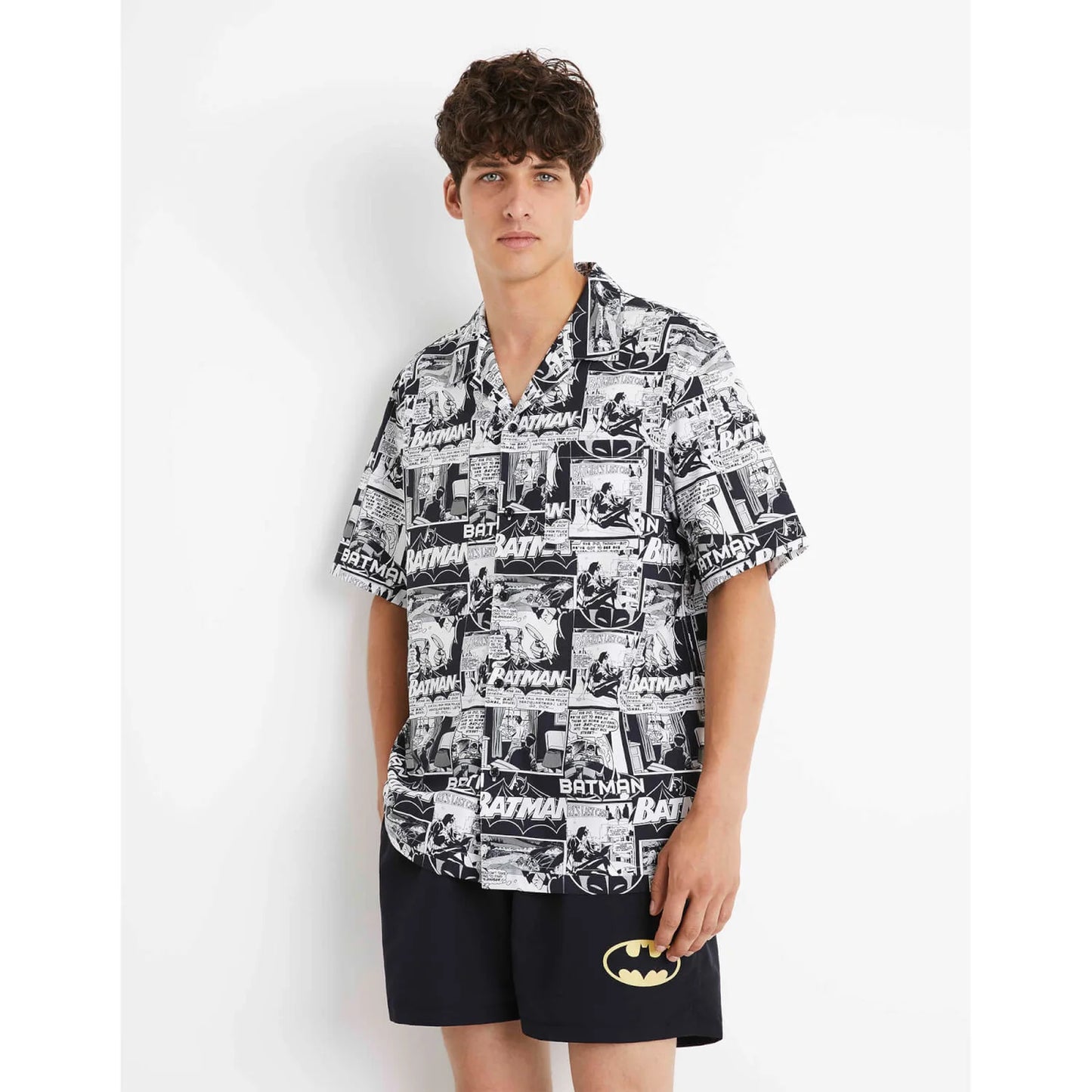 Batman - Optical White Printed Casual Shirt