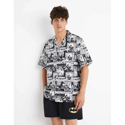 Batman - Optical White Printed Casual Shirt