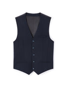 Celio* Men Blue Solid Regular Fit Polyester Blend Waistcoat