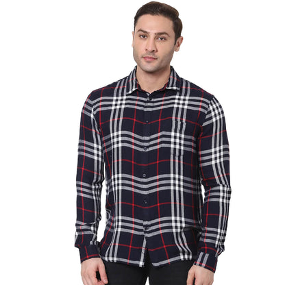 Blue Checks Viscose Shirt