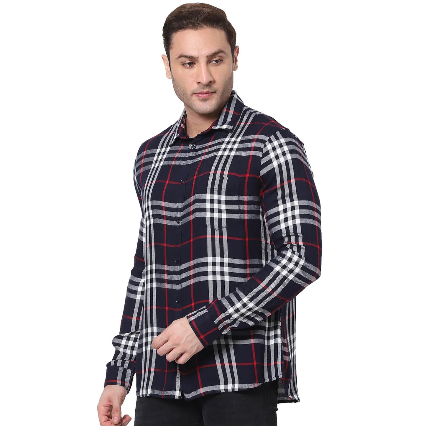 Blue Checks Viscose Shirt