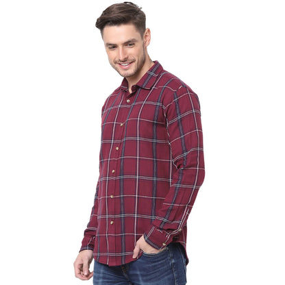 Red Checks Cotton Shirt