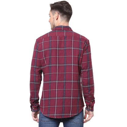 Red Checks Cotton Shirt