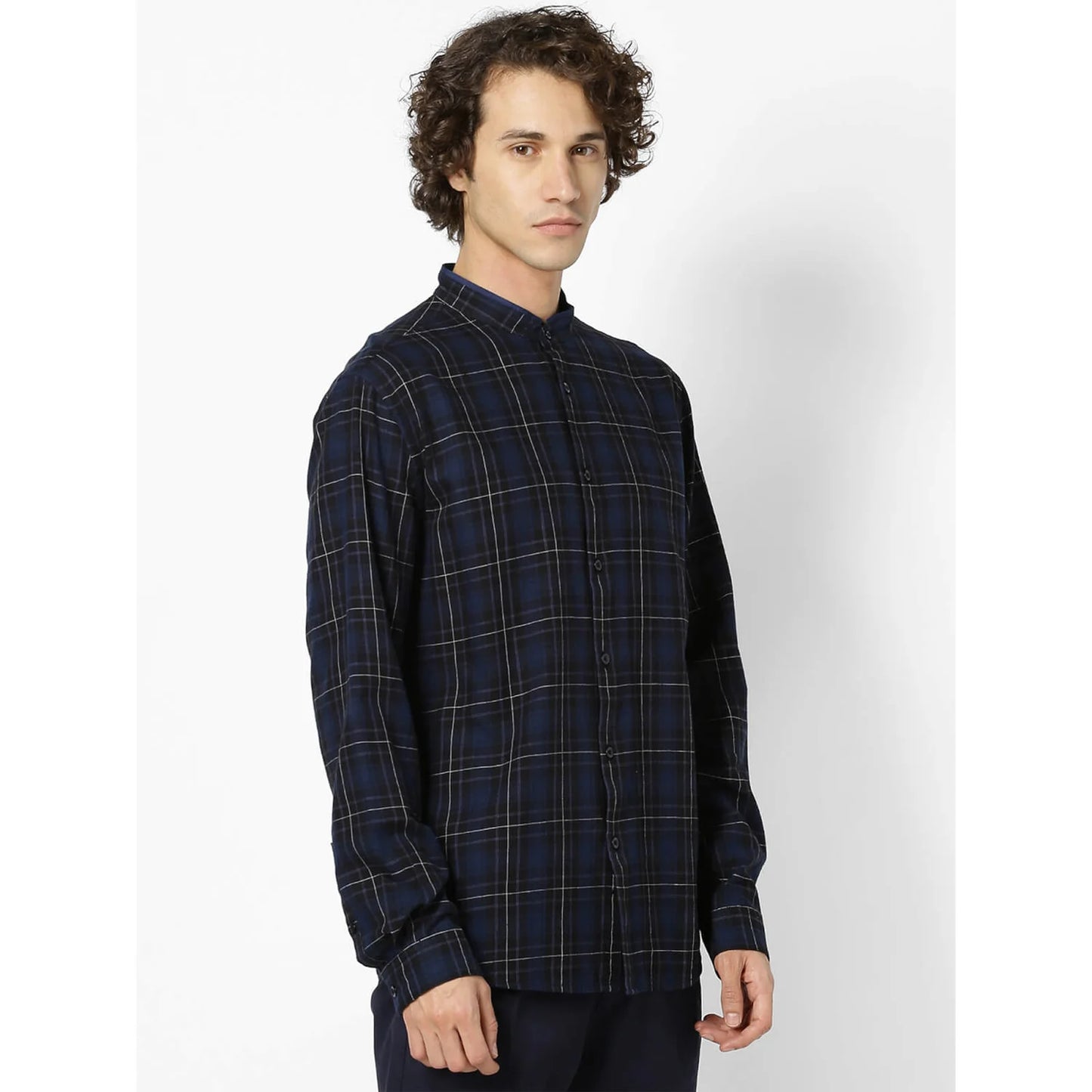 Blue Checks Cotton Shirt