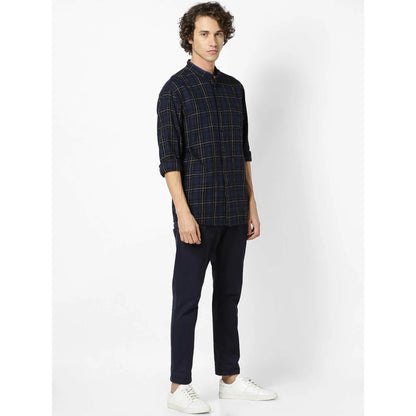 Blue Checks Cotton Shirt