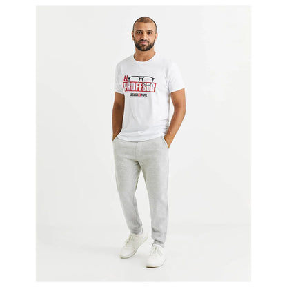 Money Heist - White Printed Cotton T-Shirt