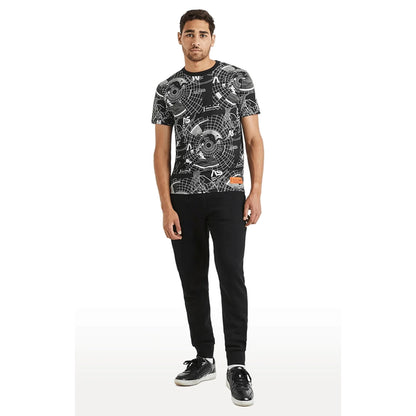 Nasa - Black Printed Cotton T-Shirt