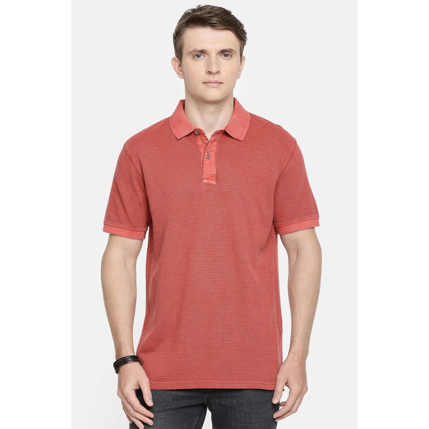 Red Solid Cotton T-Shirt