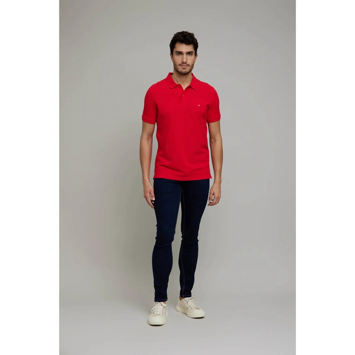 Red Solid Cotton T-Shirt