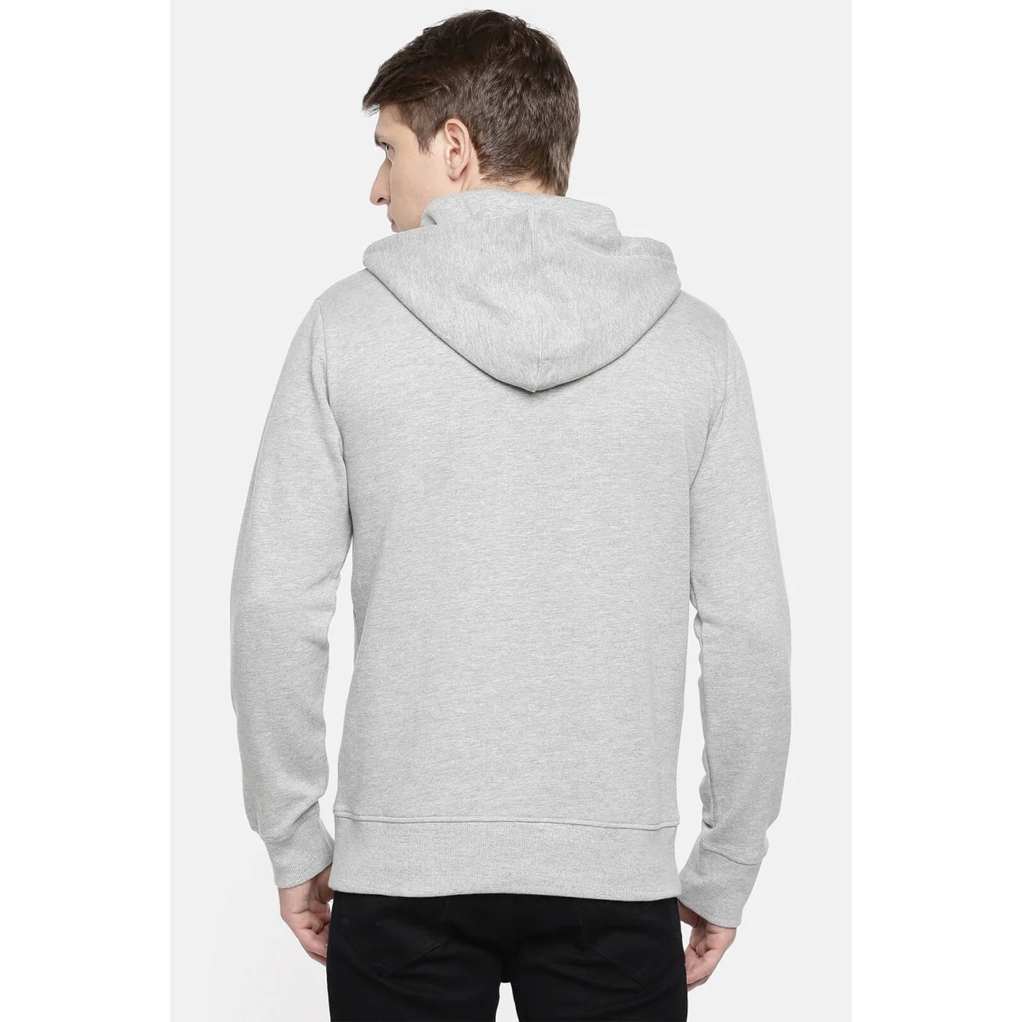 Grey Melange Cotton Sweatshirt