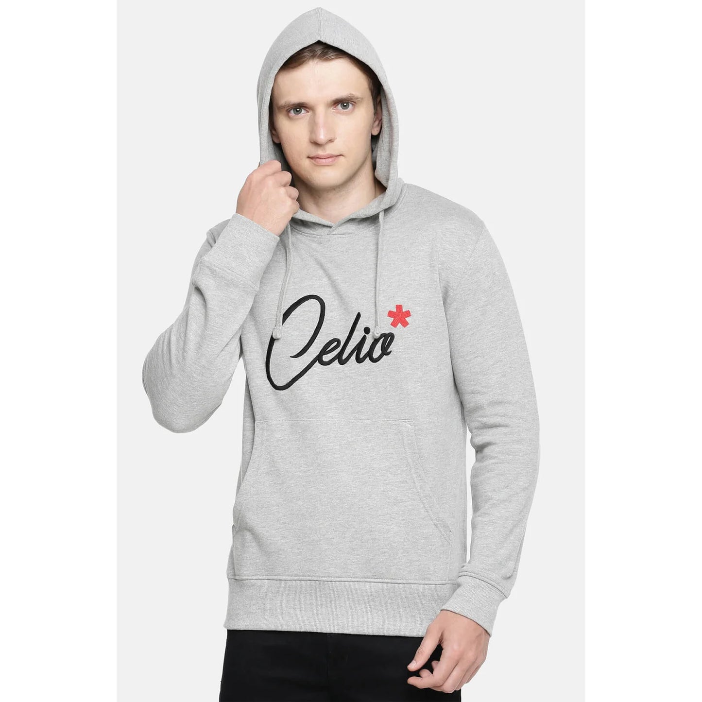 Grey Melange Cotton Sweatshirt