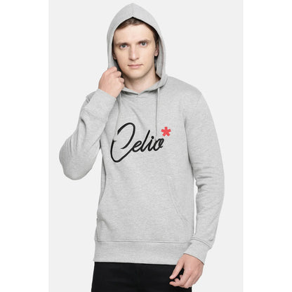 Grey Melange Cotton Sweatshirt