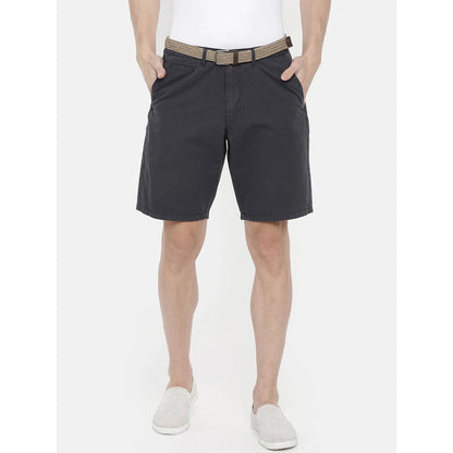 Navy Blue Regular Fit Shorts