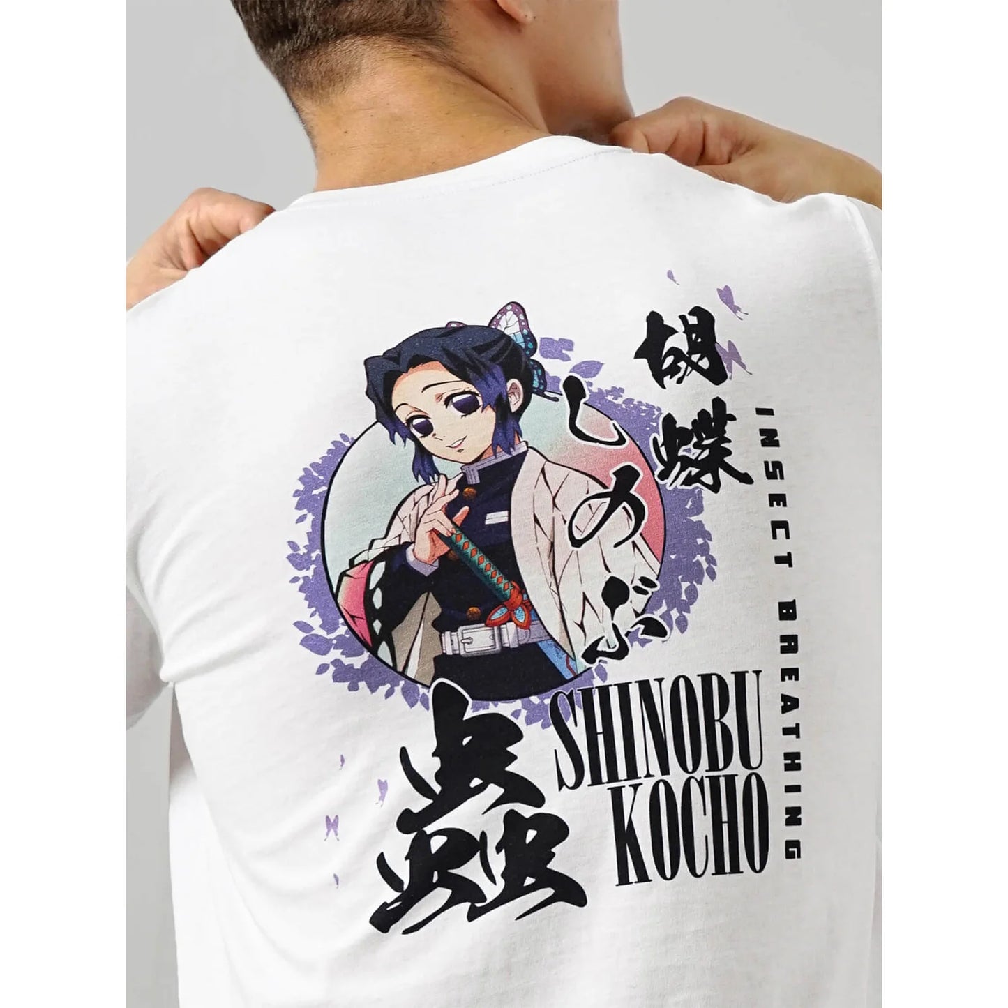 Demon Slayer - Optical White Printed Cotton T-shirt