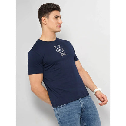 Demon Slayer - Navy Printed Cotton T-shirt