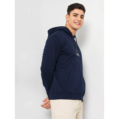 Demon Slayer - Navy Graphic Printed Cotton Hooded Sweatshirt