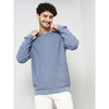 Celio* Solid Regular Fit Cotton Light Blue Sweater