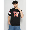 Celio* Graphics Regular Fit Cotton Black T-Shirt