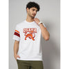 Celio* Graphics Regular Fit Cotton White T-Shirt