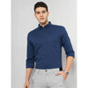 Celio* Solid Regular Fit Cotton Blue Shirt