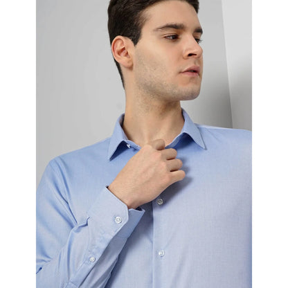 Cream Solid Cotton Shirt