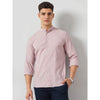Celio* Solid Regular Fit Cotton-Blend Pink Shirt
