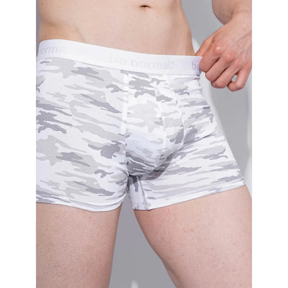 White Camo Print Regular Fit Boxer