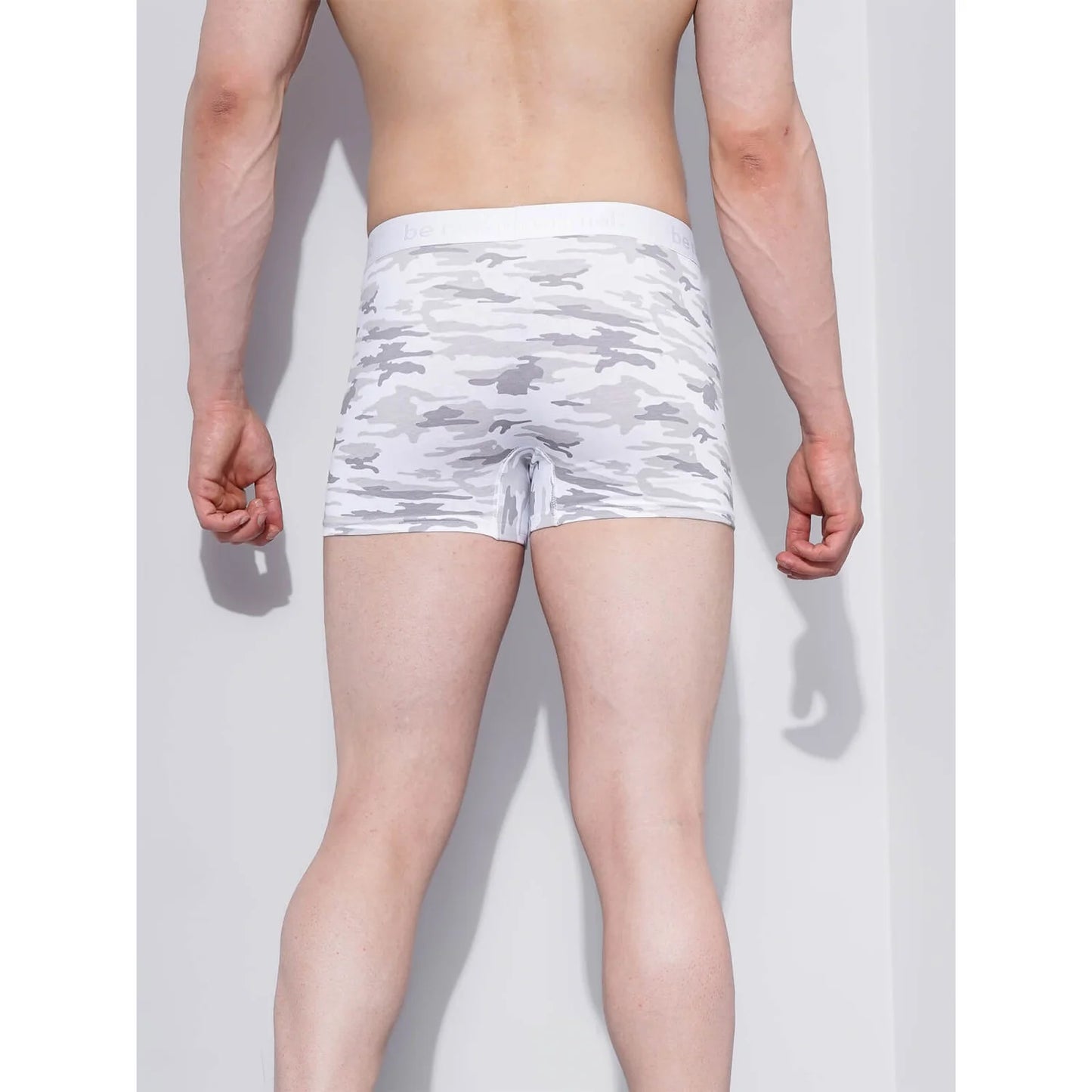 White Camo Print Regular Fit Boxer